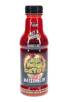 High Voltage Detox drink 16 oz bottle, Watermelon flavor with bold red label and “Not a Mask” callout; single-serve supplement.