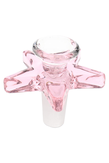 14.5mm Male Glass on Glass Star Bowl - BS903