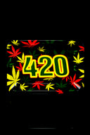Small Art Metal Rolling Tray – 7″ × 5″ – Select Design