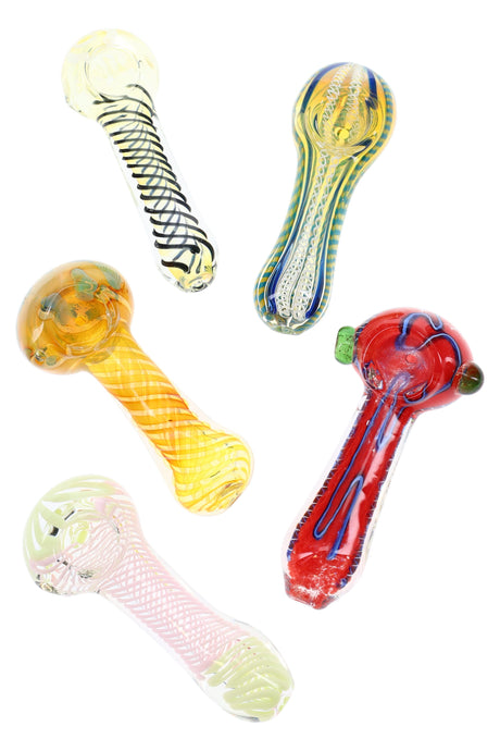 (Mix) 4" - 4.5" Colorful Glass Pipe - P3136