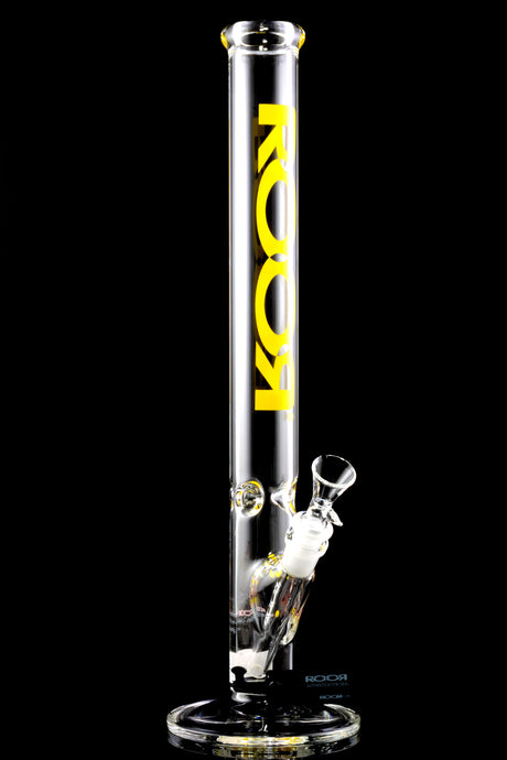 RooR 18" Glass on Glass 45mm Straight Shooter Water Pipe with Ice Pinch - WP2168