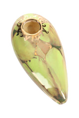 (US Made) 4" Oval Ceramic Hand Pipe – P3162