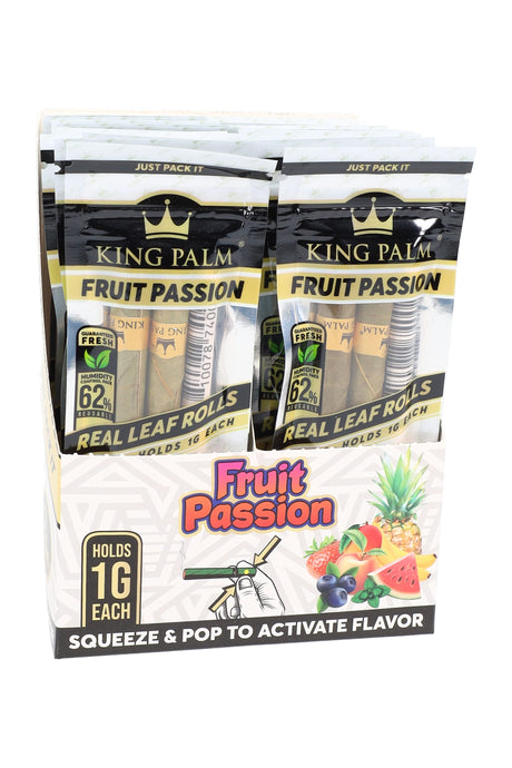 King Palm 2 Flavored Mini Rolls Display of 20 - RP356