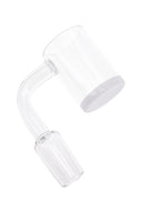 Quartz 14.5 mm Male 90° Banger – Colored Bottom – Assorted Colors