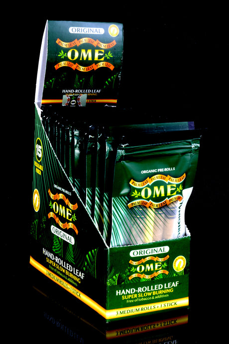 15ct Ome Organic Palm Leaf Pre-Rolls Display - RP312