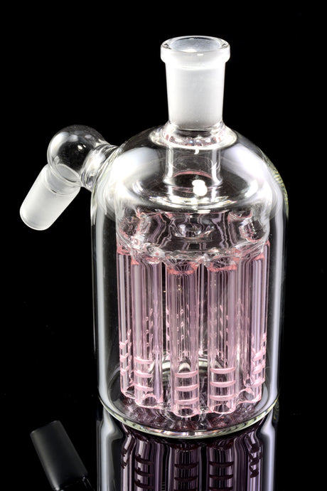 14.5mm Male to Female 45 Degree Glass Ash Catcher with Tree Perc - BS781