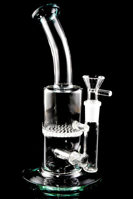 9" Small Stemless GoG Straight Shooter Water Pipe with Inline to Honeycomb Perc - WP2778