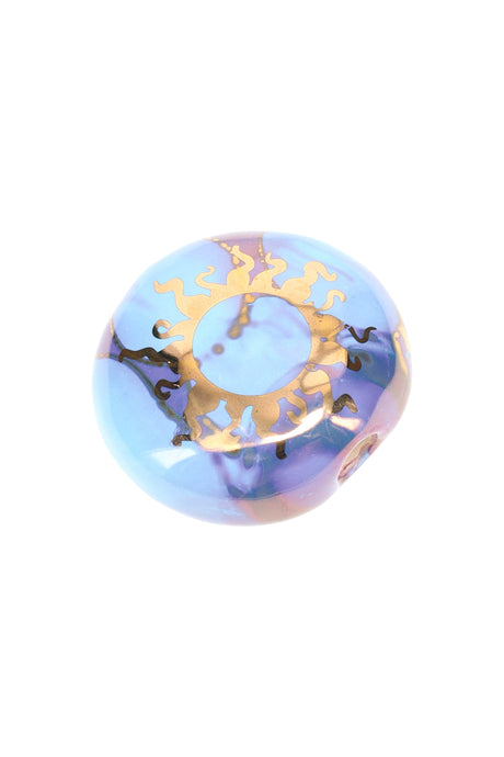 (US Made) 2" Colorful Round Ceramic Smoke Stone - P3161