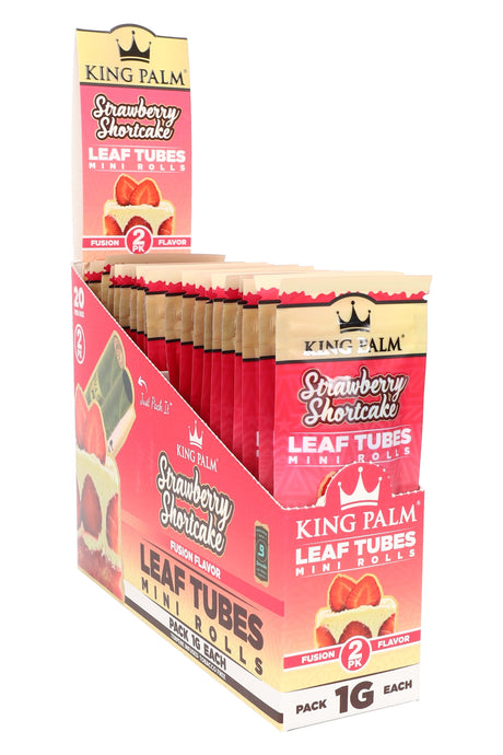 King Palm 2 Flavored Mini Rolls Display of 20 - RP356