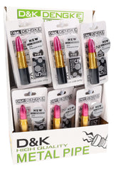 3" Pink Lipstick Metal Pipe Gift Set with Screens - MP278