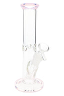 Straight Tube Glass Bong “Color Pop” – 9″ – Assorted Colors