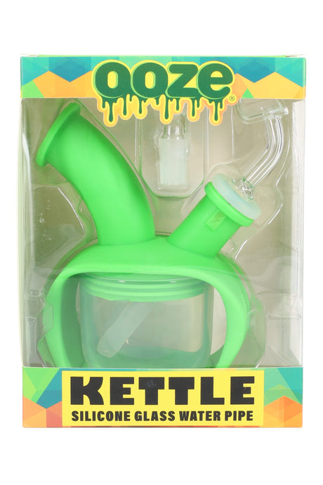 Ooze Kettle Silicone/Glass Bubbler Water Pipe - WP3239