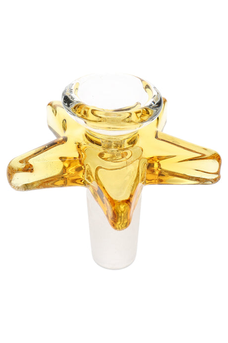 14.5mm Male Glass on Glass Star Bowl - BS903