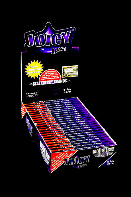 Juicy Jay’s 1¼ Flavored Rolling Papers – 24-Count Display