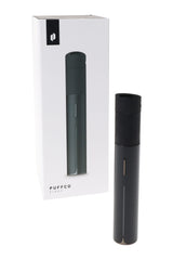 Puffco Pivot portable concentrate vaporizer standing next to retail box, pen-style body with slim status light and single-button control.