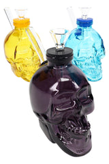 4" Colored Glass Skull Water Pipe – WP3267