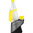 Yellow colorway Travel Pack attached to Peak Pro, showing mouthpiece cover, backpack, and capped chamber.
