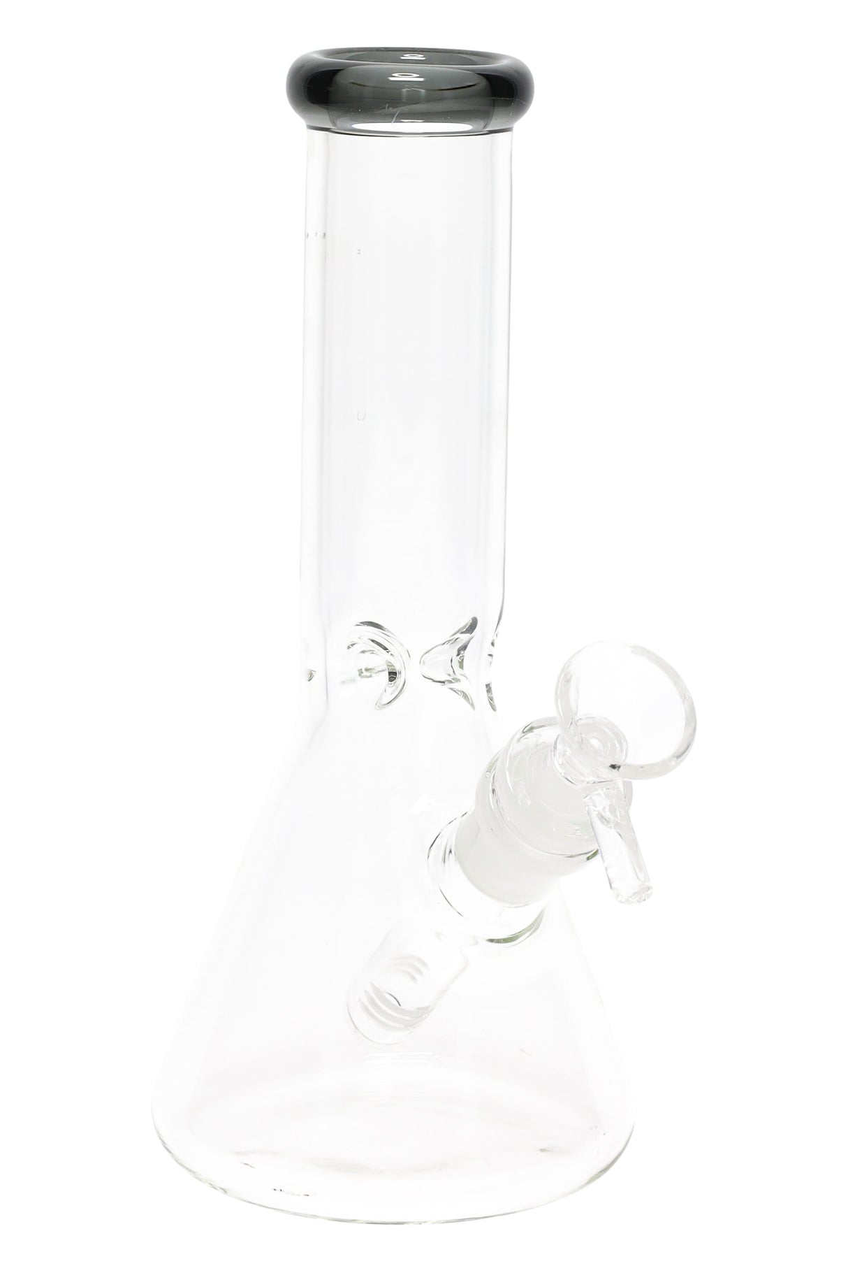 8" Small Colored Glass on Glass Beaker Water Pipe - WP2346