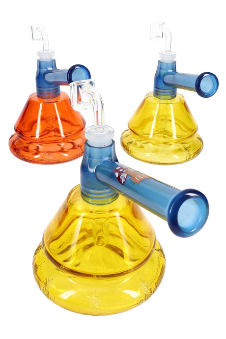 5.5" Colored GoG Dab Rig with Plastic Decal Mouthpiece - WP3250
