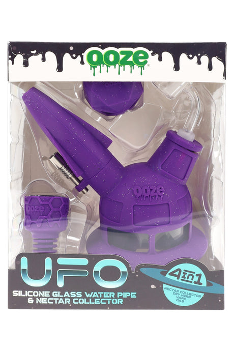 Ooze UFO Silicone Water Pipe & Dab Straw - WP3258