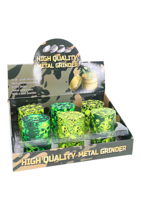 50mm 4 Part Glow in the Dark Skullpalooza Grinder - G0492