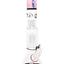 Clear ROOR Tech 14-inch beaker bong with pink mouthpiece and base accents, tree perc, ice pinch, glass-on-glass downstem and bowl.