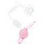 Side view of quartz terp slurper banger, 14.5 mm male; includes 22 mm ball and chain for active airflow; works only with matching female joints.