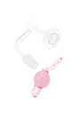 Side view of quartz terp slurper banger, 14.5 mm male; includes 22 mm ball and chain for active airflow; works only with matching female joints.