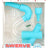Light-blue Ooze “Swerve” silicone glass water pipe kit in packaging, includes 14 mm banger and nectar collector tip.