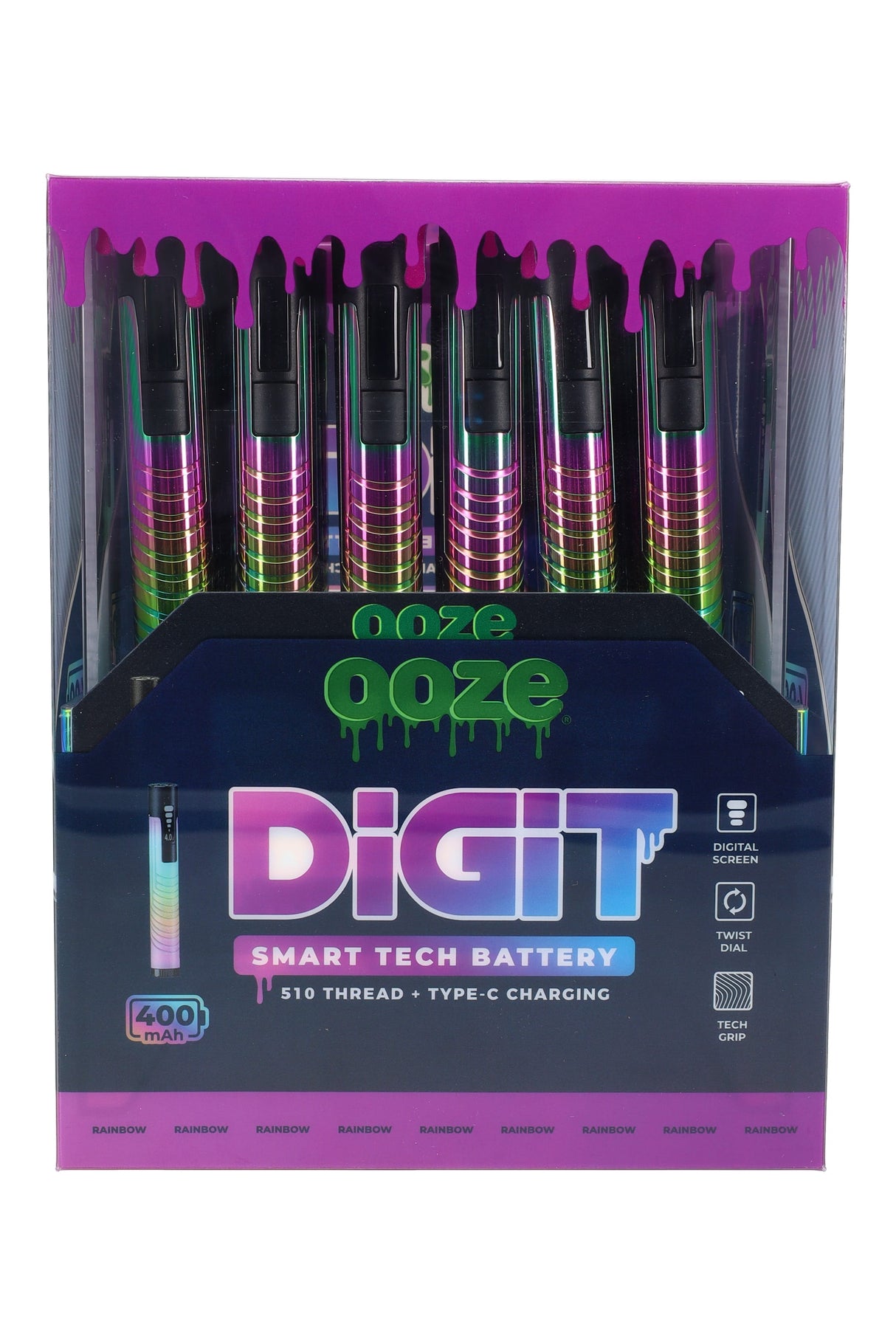 24 Count Ooze Digit Battery Display - V0604