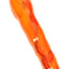 Tangerine 4-inch ceramic chunky bat one-hitter in bright orange with faint marbling, pocket-friendly design.