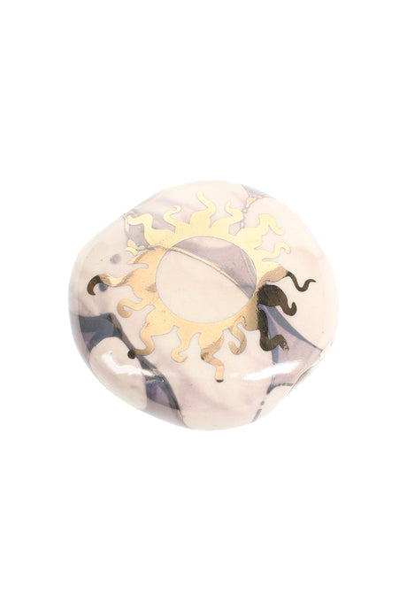(US Made) 2" Colorful Round Ceramic Smoke Stone - P3161