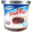 14-oz triple-wick Hostess Cherry Fruit Pies scented candle, deep red wax glass jar with pastry slice artwork and silver lid
