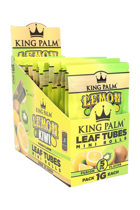 King Palm 5 Flavored Mini Rolls Display of 15 - RP357