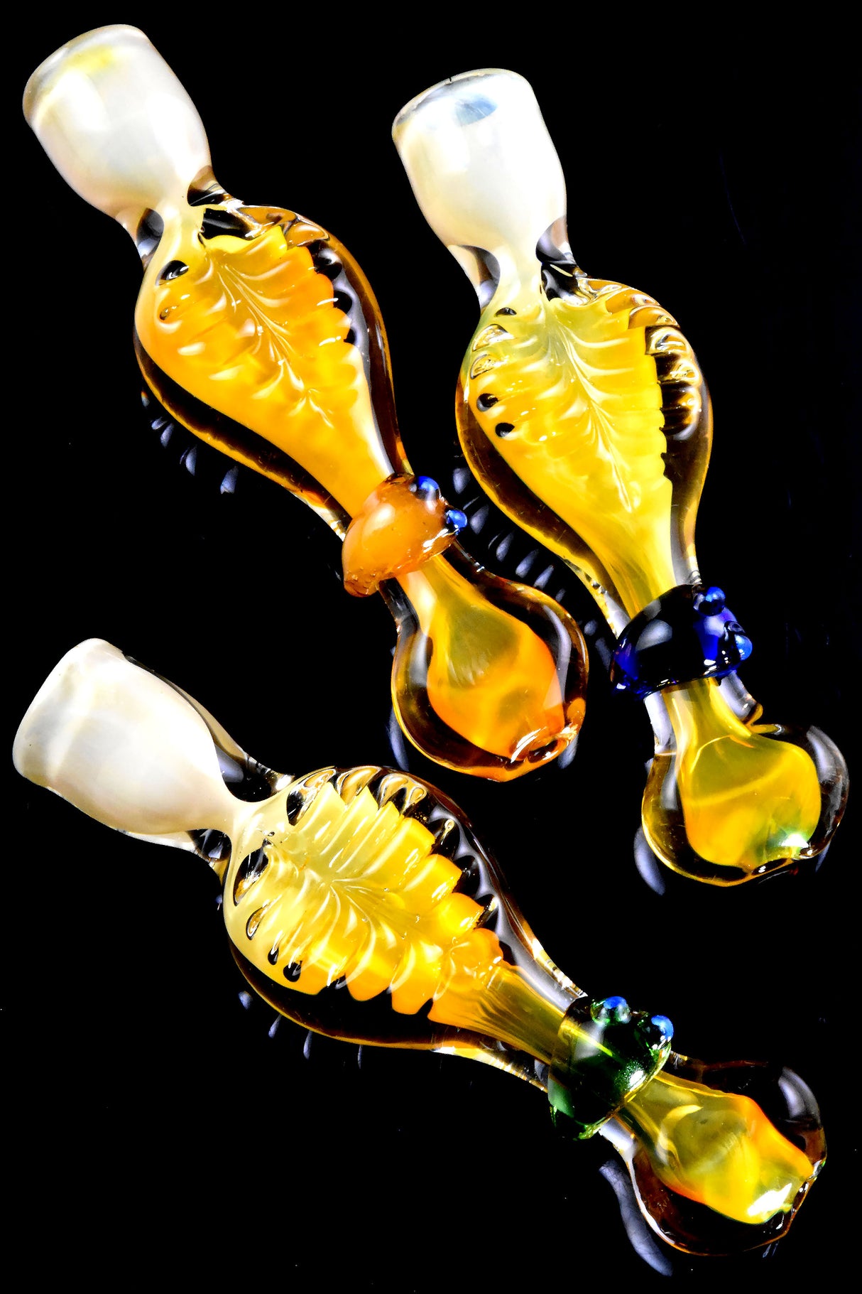 4" Fumed Color Changing Critter Glass Chillum - C0357