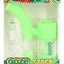 Green Ooze “Stack” hybrid bubbler packaged with 14 mm quartz banger and herb bowl, textured silicone grip and twin chambers.