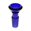 GRAV basin bowl in deep cobalt blue, 14.5 mm male frosted joint, wide dish-style rim for quick packing.