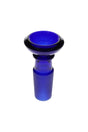 GRAV basin bowl in deep cobalt blue, 14.5 mm male frosted joint, wide dish-style rim for quick packing.