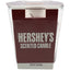 Hershey’s Milk Chocolate scented candle, dark brown wax 3-oz tumbler, minimalist maroon label with bold silver text