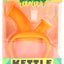 Orange Ooze Kettle silicone glass water pipe in retail box with included bowl and banger shown, compact bubbler style.