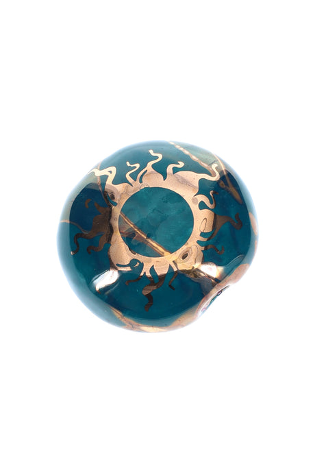 (US Made) 2" Colorful Round Ceramic Smoke Stone - P3161