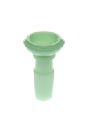 GRAV basin bowl in opaque mint green with 14.5 mm male frosted joint and flared rim for smooth, easy pulls.