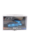 Blue Lookah FF1 510 battery packaged, sleek racecar-inspired body and visible top 510 thread for oil carts.