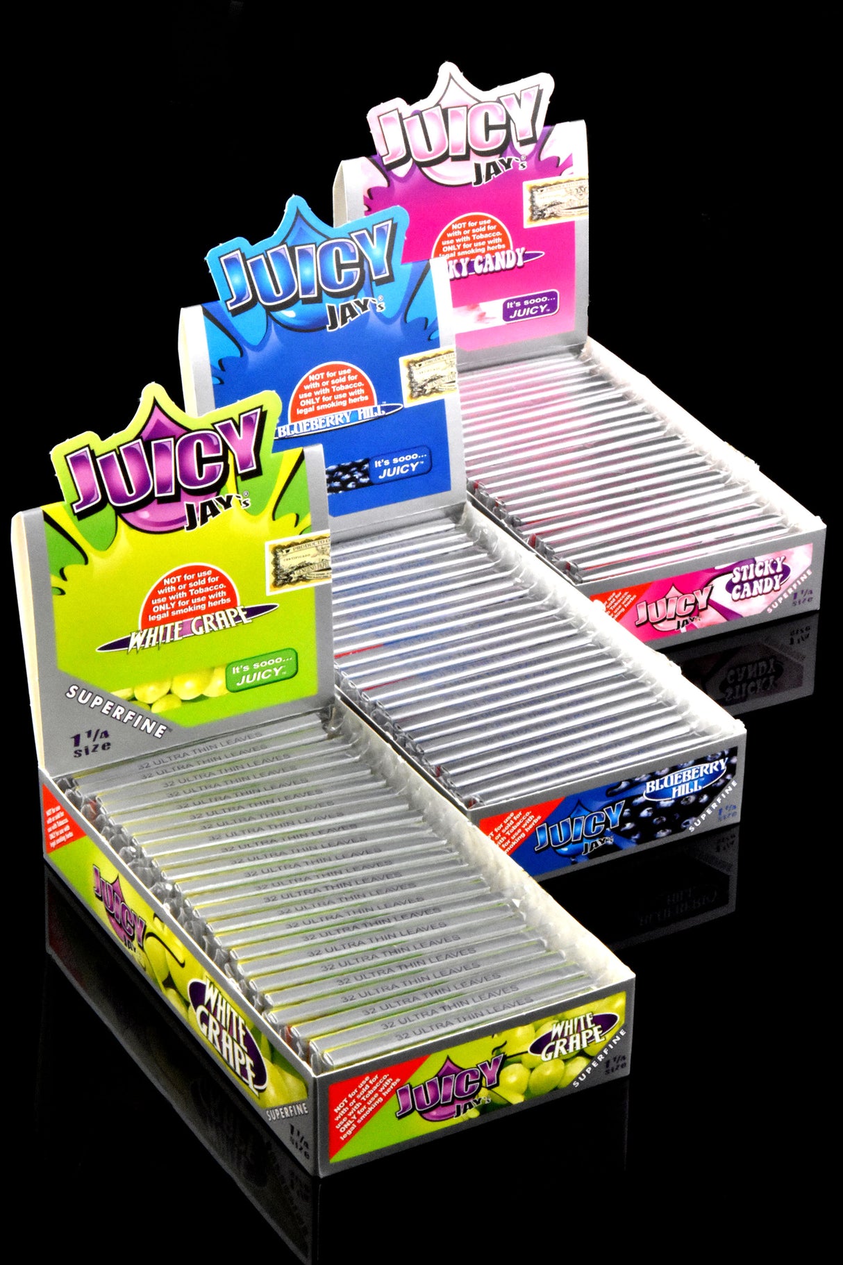 24ct Super Fine Juicy Jays Rolling Papers Display - RP326