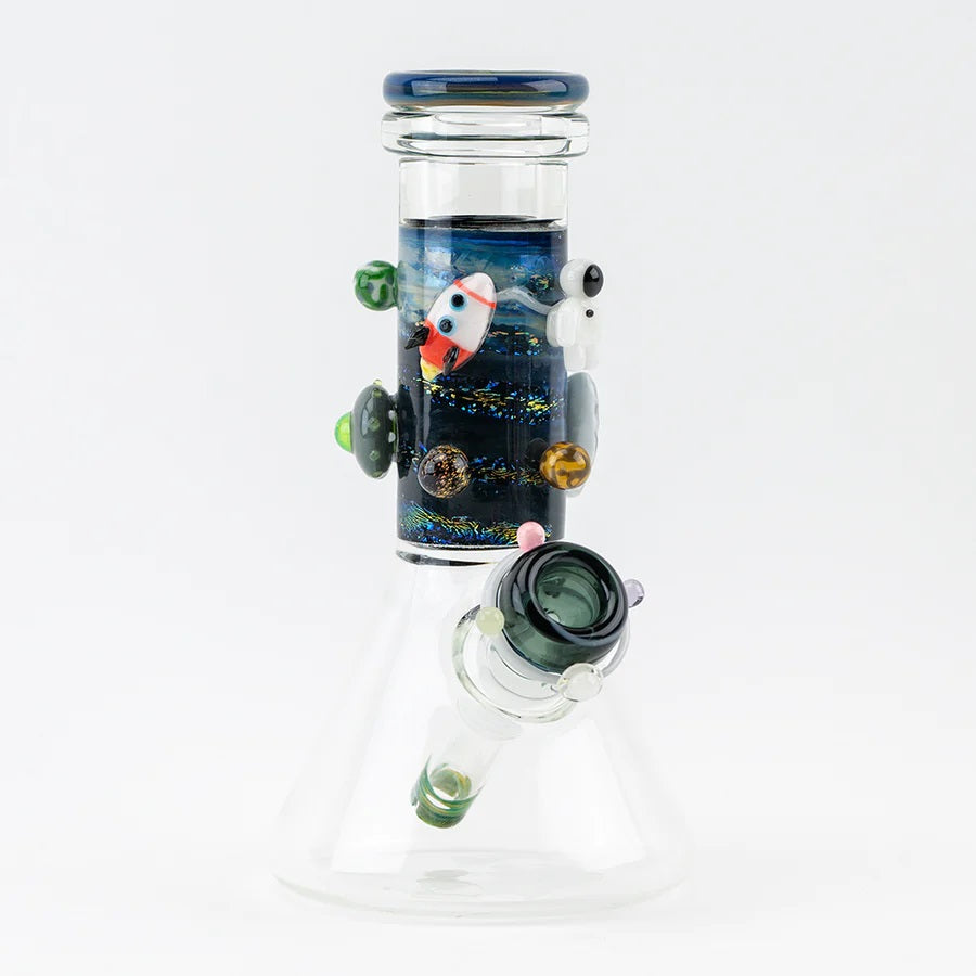 (US Made) 8.5" Galactic Baby Beaker Water Pipe - WP2706