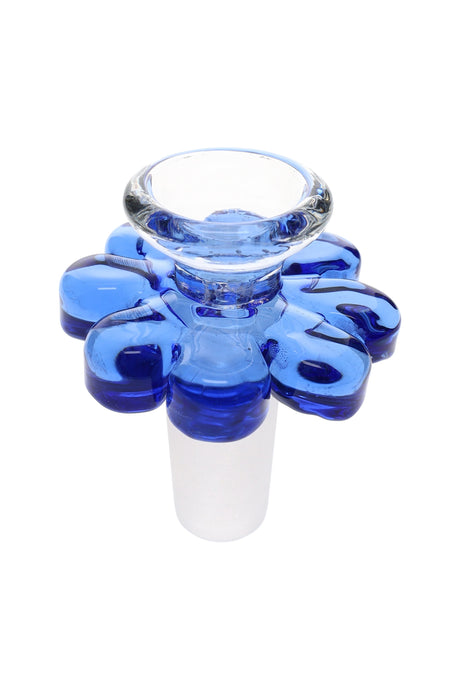14.5mm Male Glass on Glass Flower Bowl - BS902