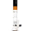 ROOR Tech 18″ multicolor beaker bong with stemless 18.8 mm joint, dome, 10-arm tree and showerhead percs, ice pinch, orange-black mouthpiece and base.