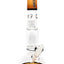 Amber/black-accent ROOR Tech 14-inch bubble base bong with tree perc, glass-on-glass downstem and bowl.