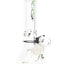 Clear ROOR 10-inch beaker bong with green camo ROOR logo, ultra-thick 7 mm glass, glass-on-glass downstem and bowl, ice pinch.