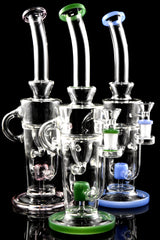 12" Medium Stemless GoG Recycler Water Pipe with Showerhead Perc - WP3033